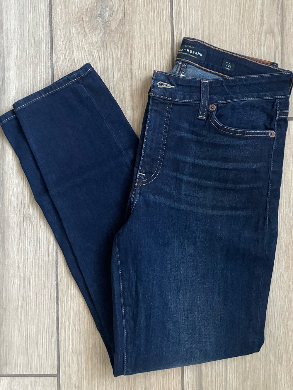 Lucky Brand Women’s Size 6/28 Dark Wash Ankle Skinny Jeans Stretch